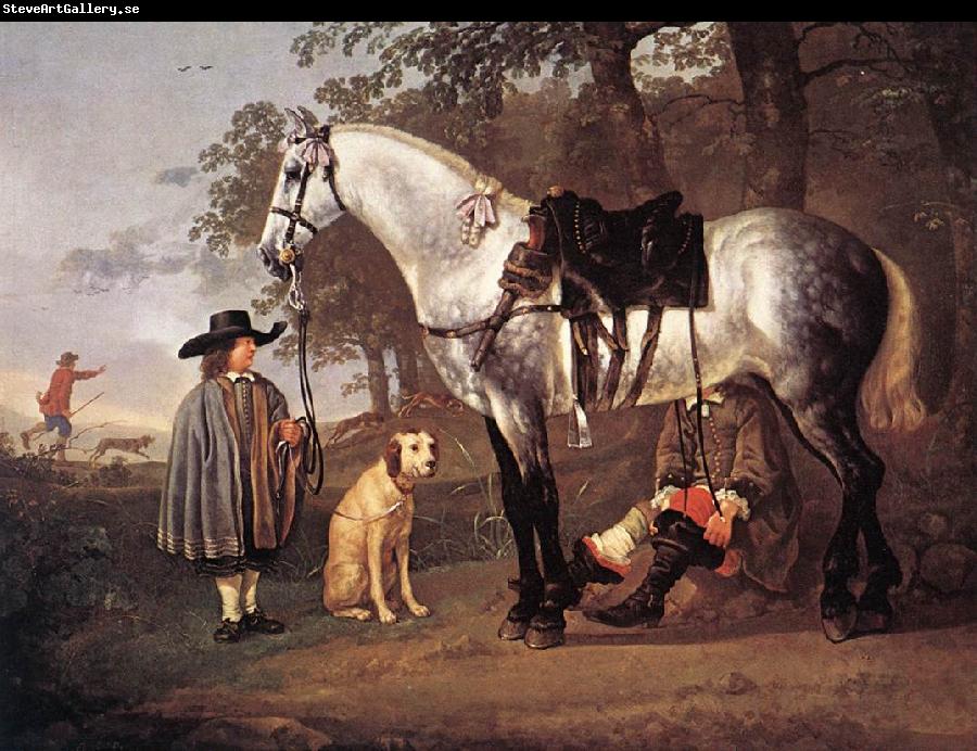 CUYP, Aelbert Grey Horse in a Landscape dfg